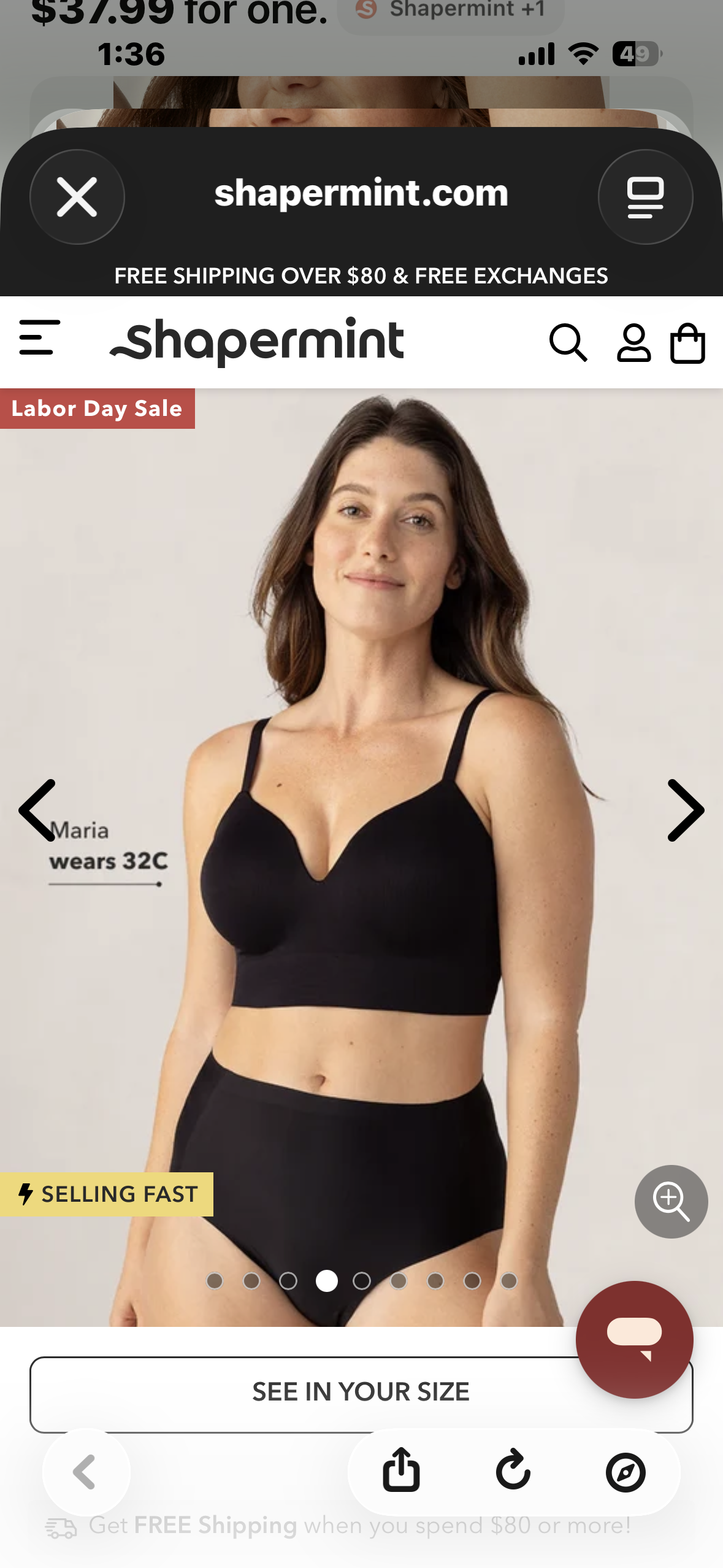 Truekind Supportive Comfort Wireless Shaping Bra by Shapermint, Style 10210 (Size 4X)