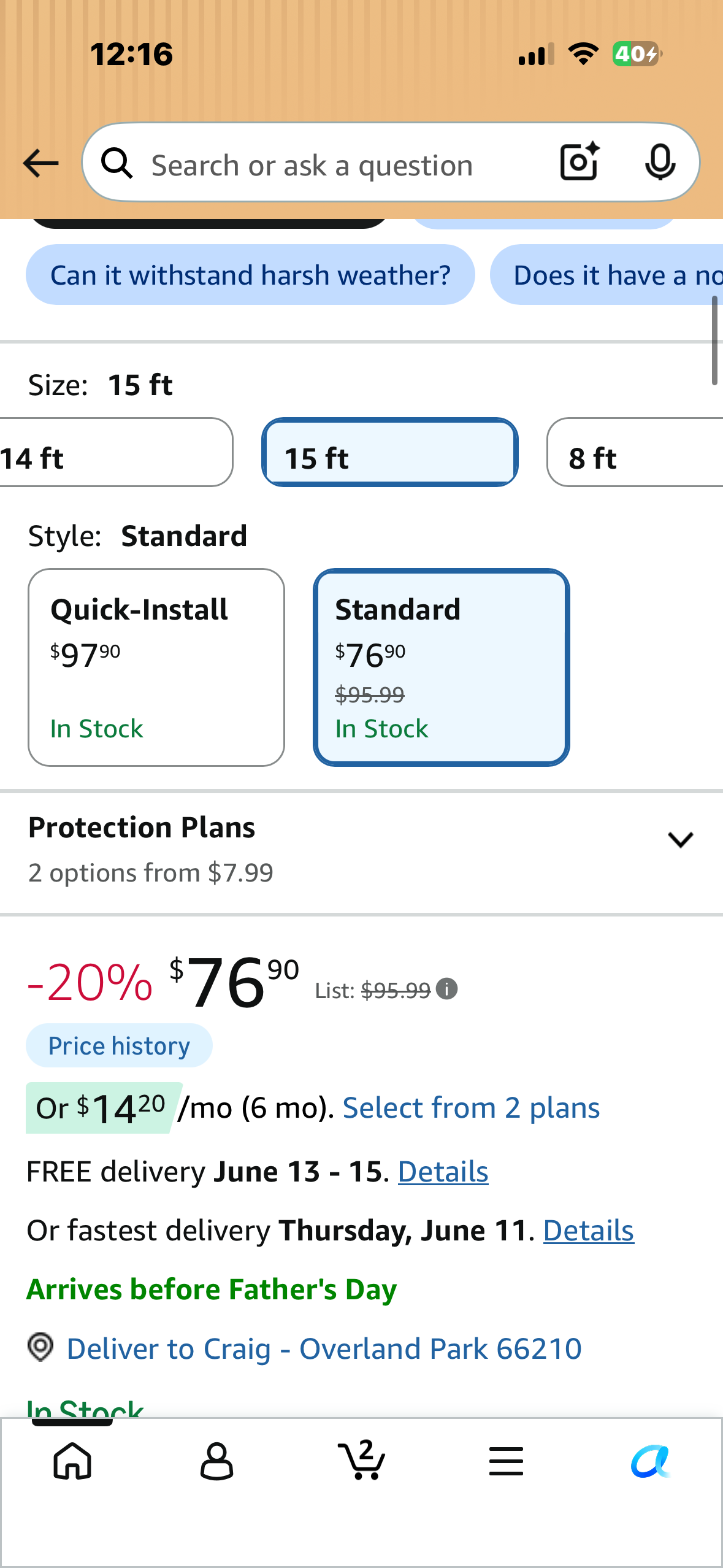 SkyBound Universal Replacement Trampoline Safety Pad - Spring Cover Fits 15’ Frames - Comfortable, Long Lasting, and Water-Resistant