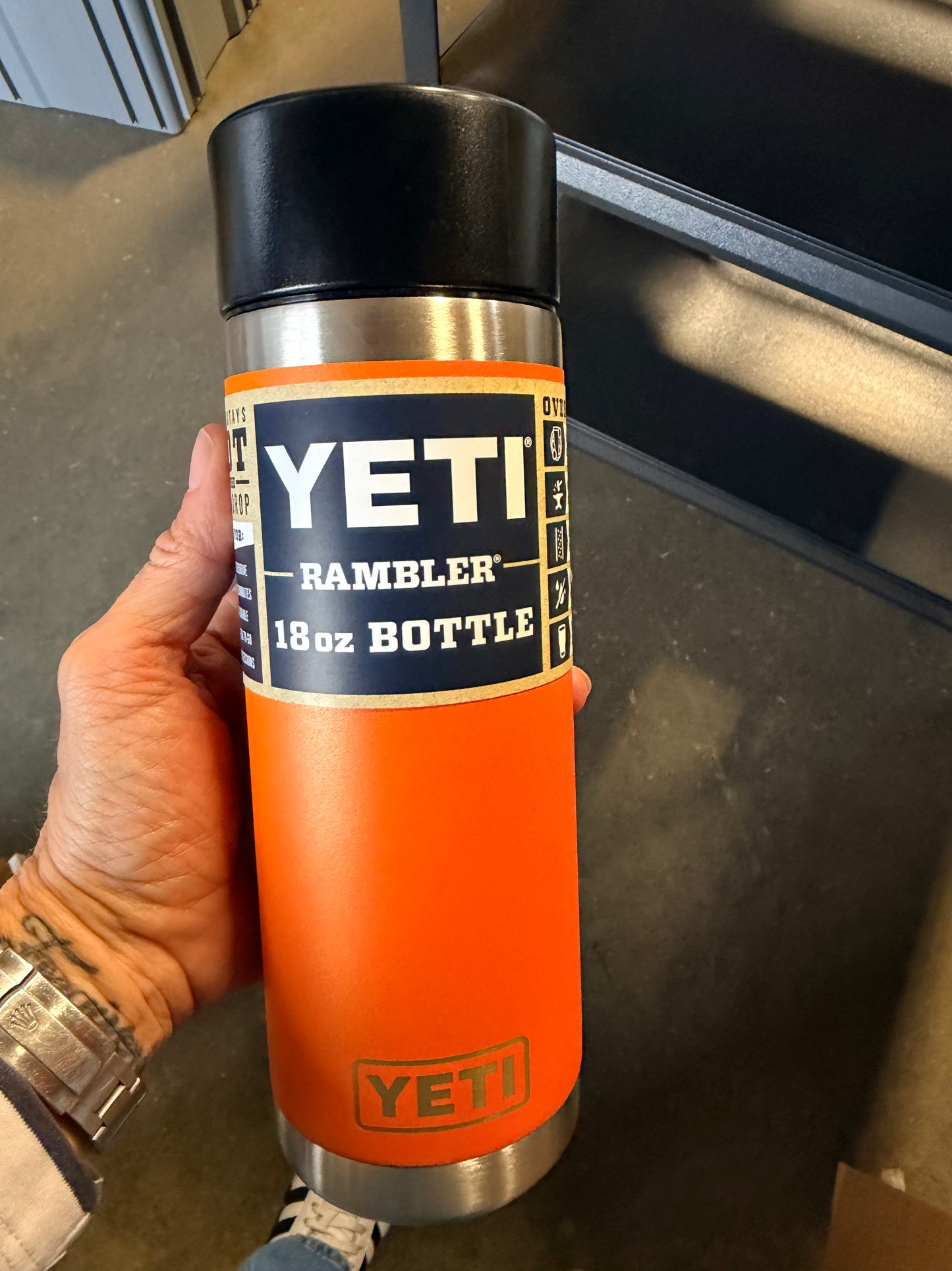 Orange Yeti Rambler