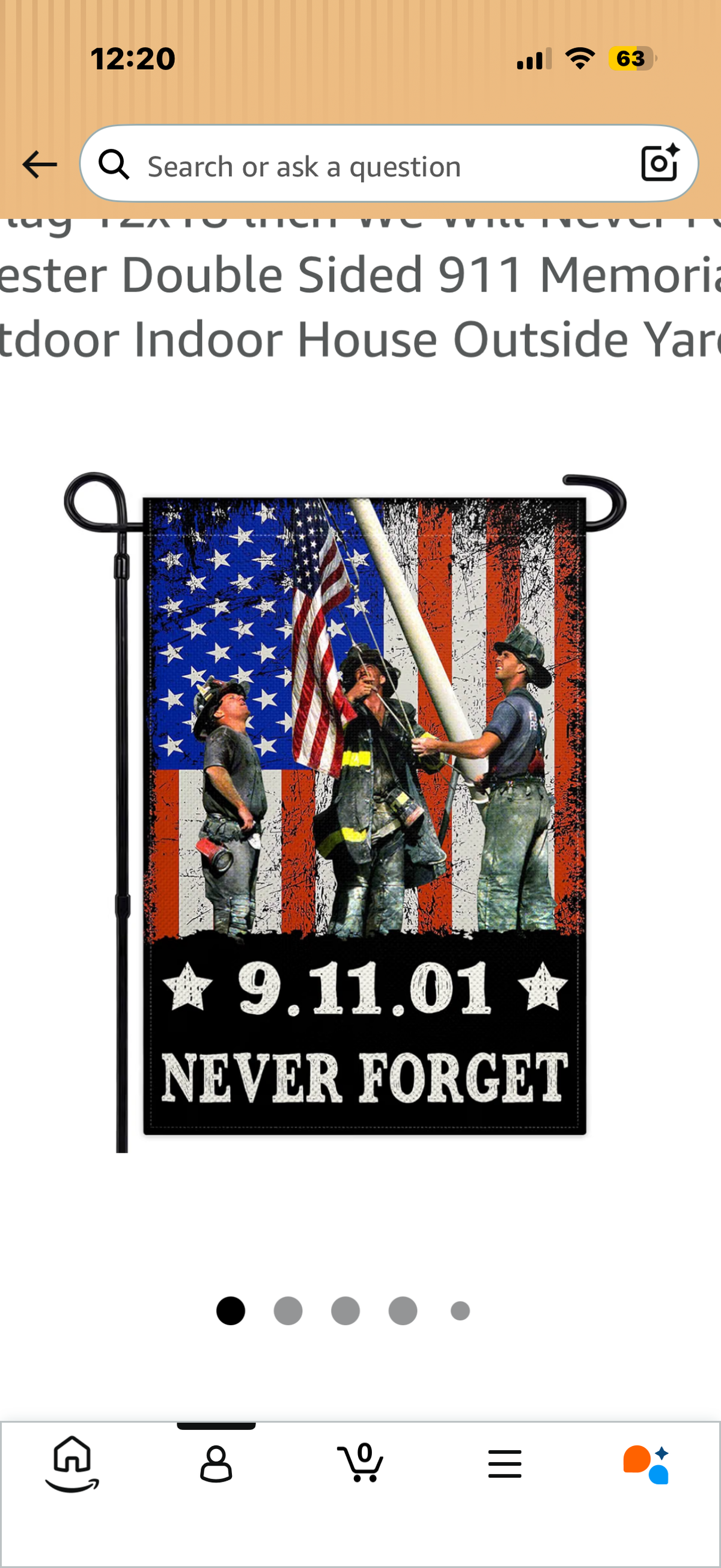 9/11 Garden Flag 12x18 lnch We Will Never Forget Garden Flag 3ply Polyester Double Sided 911 Memorial Flag Of Heroes for Outdoor Indoor House Outside Yard Garden Decor