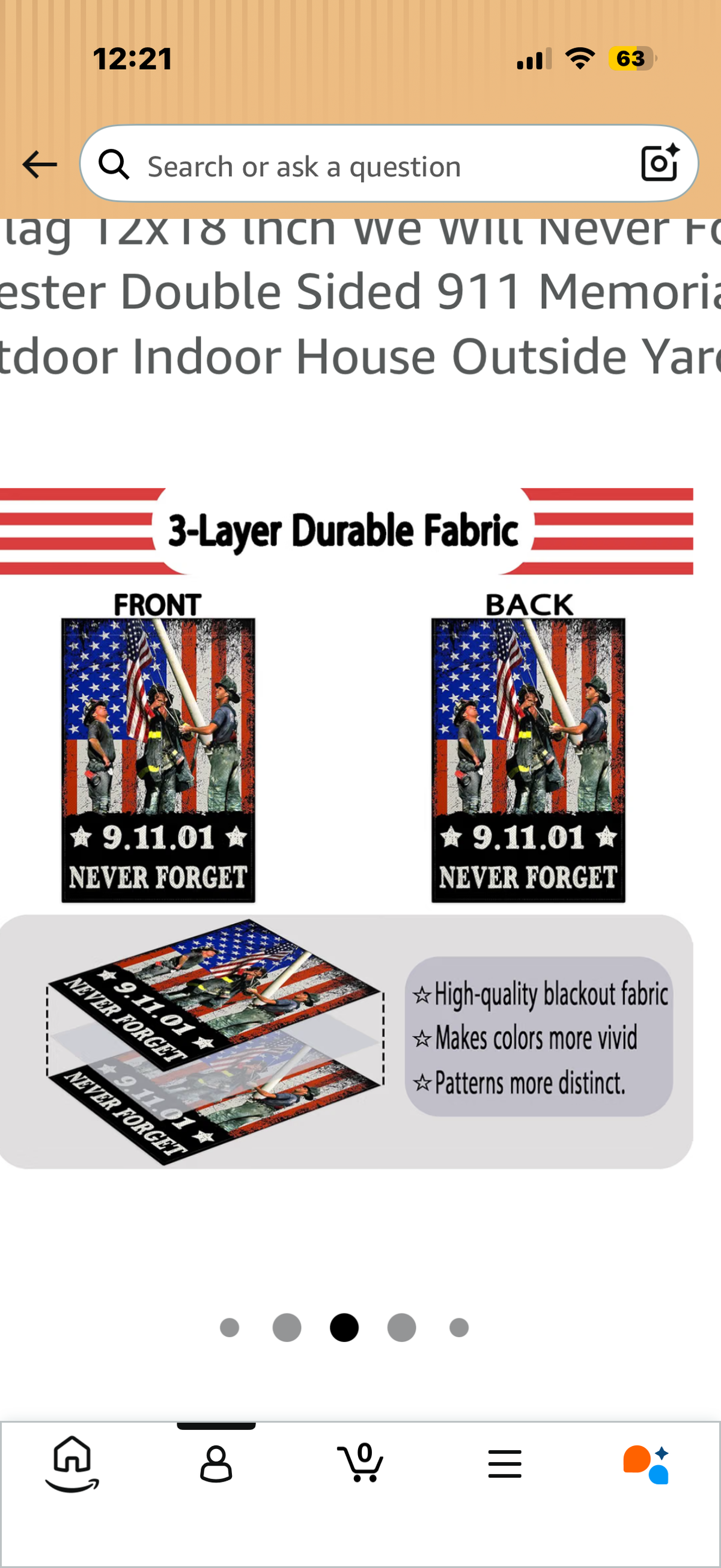 9/11 Garden Flag 12x18 lnch We Will Never Forget Garden Flag 3ply Polyester Double Sided 911 Memorial Flag Of Heroes for Outdoor Indoor House Outside Yard Garden Decor