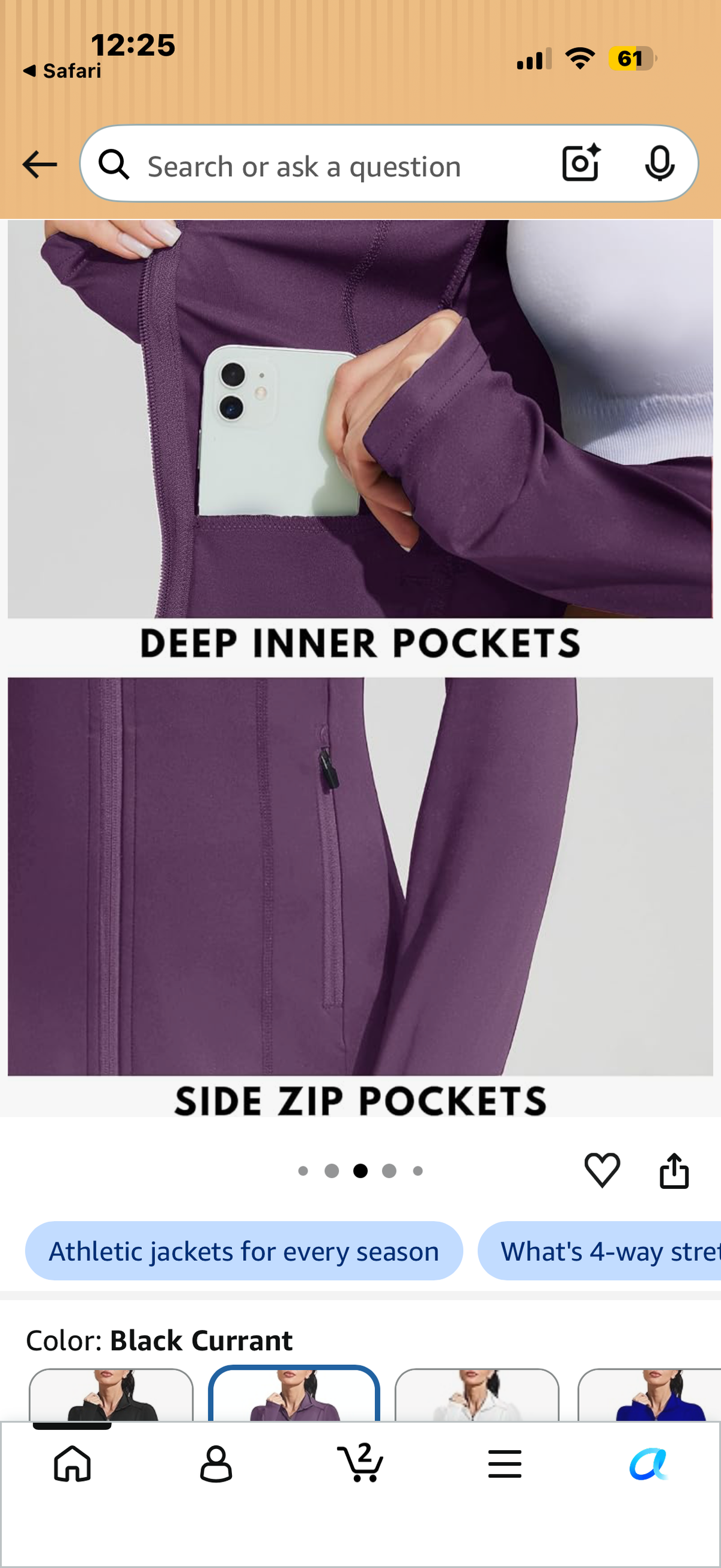 PINSPARK Women's Athletic Jackets Slim Fit Workout Jacket Full Zip Up Running Gym Yoga Sports Tops with Pockets (Size XL) white
