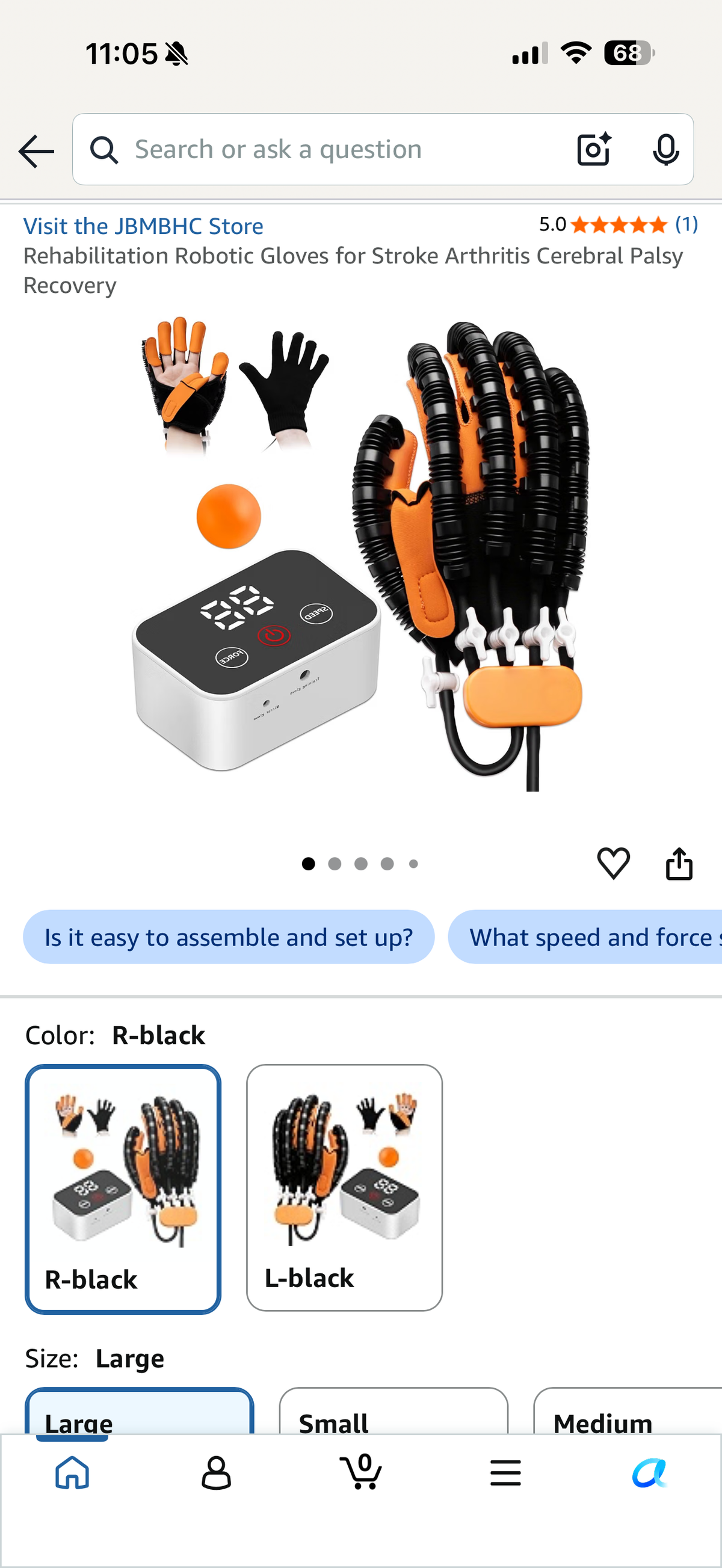 Rehabilitation Robotic Gloves for Stroke Arthritis Cerebral Palsy Recovery