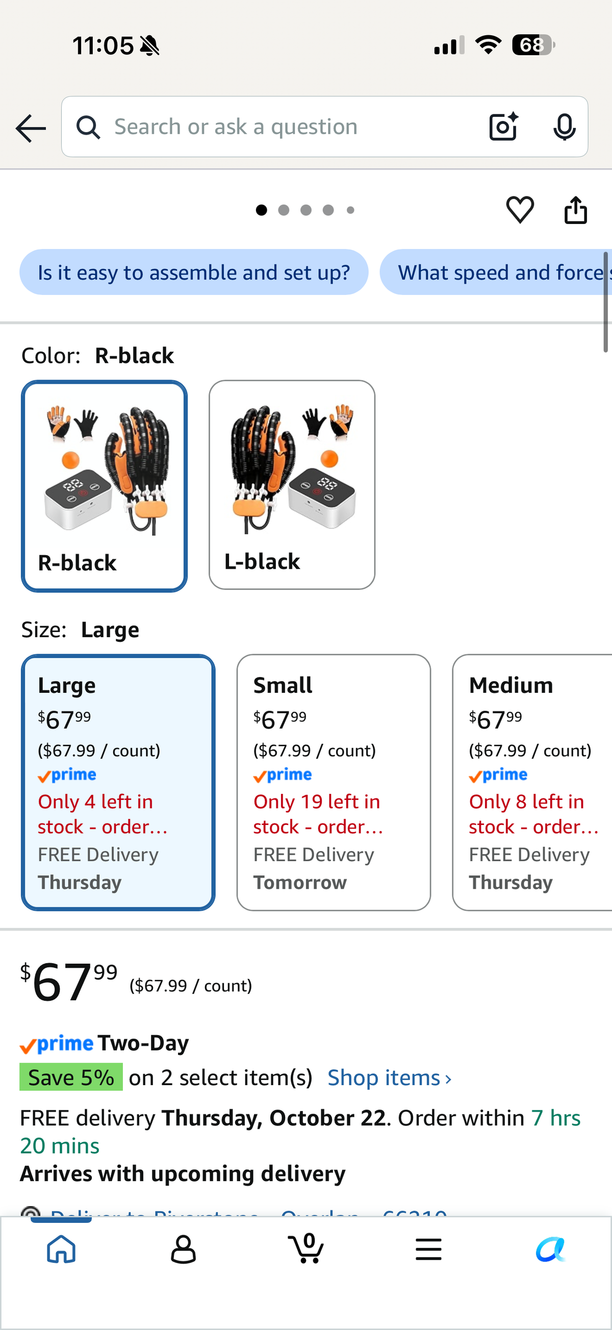 Rehabilitation Robotic Gloves for Stroke Arthritis Cerebral Palsy Recovery