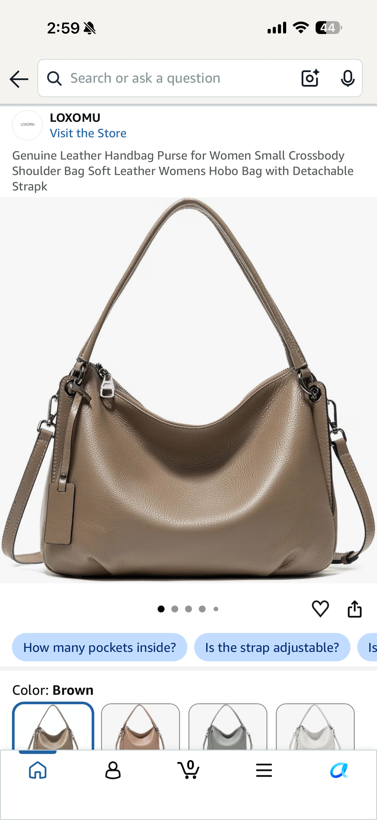 Genuine Leather Handbag Purse for Women Small Crossbody Shoulder Bag Soft Leather Womens Hobo Bag with Detachable Strapk