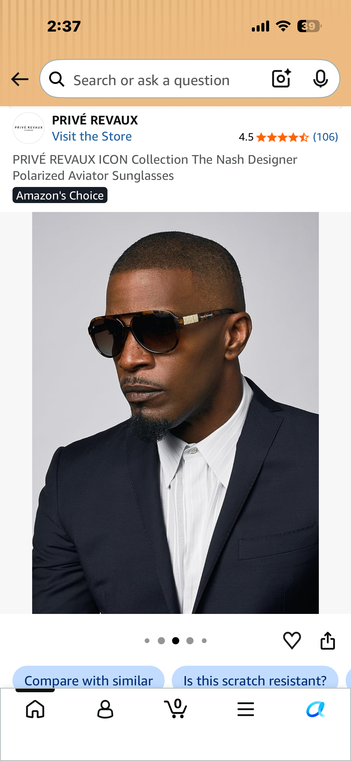 PRIVÉ REVAUX ICON Collection The Nash Designer Polarized Aviator Sunglasses