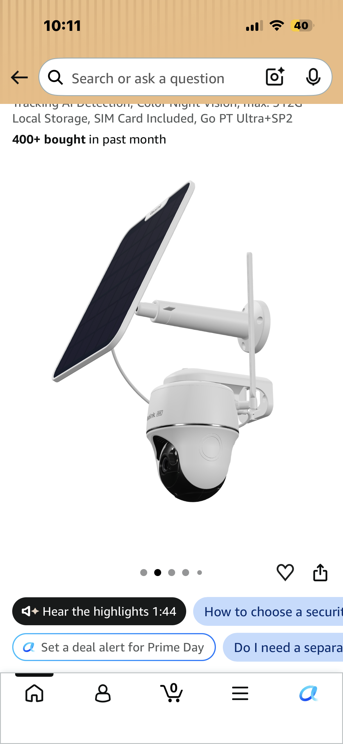 REOLINK 4K LTE Cellular Security Camera Wireless Outdoor