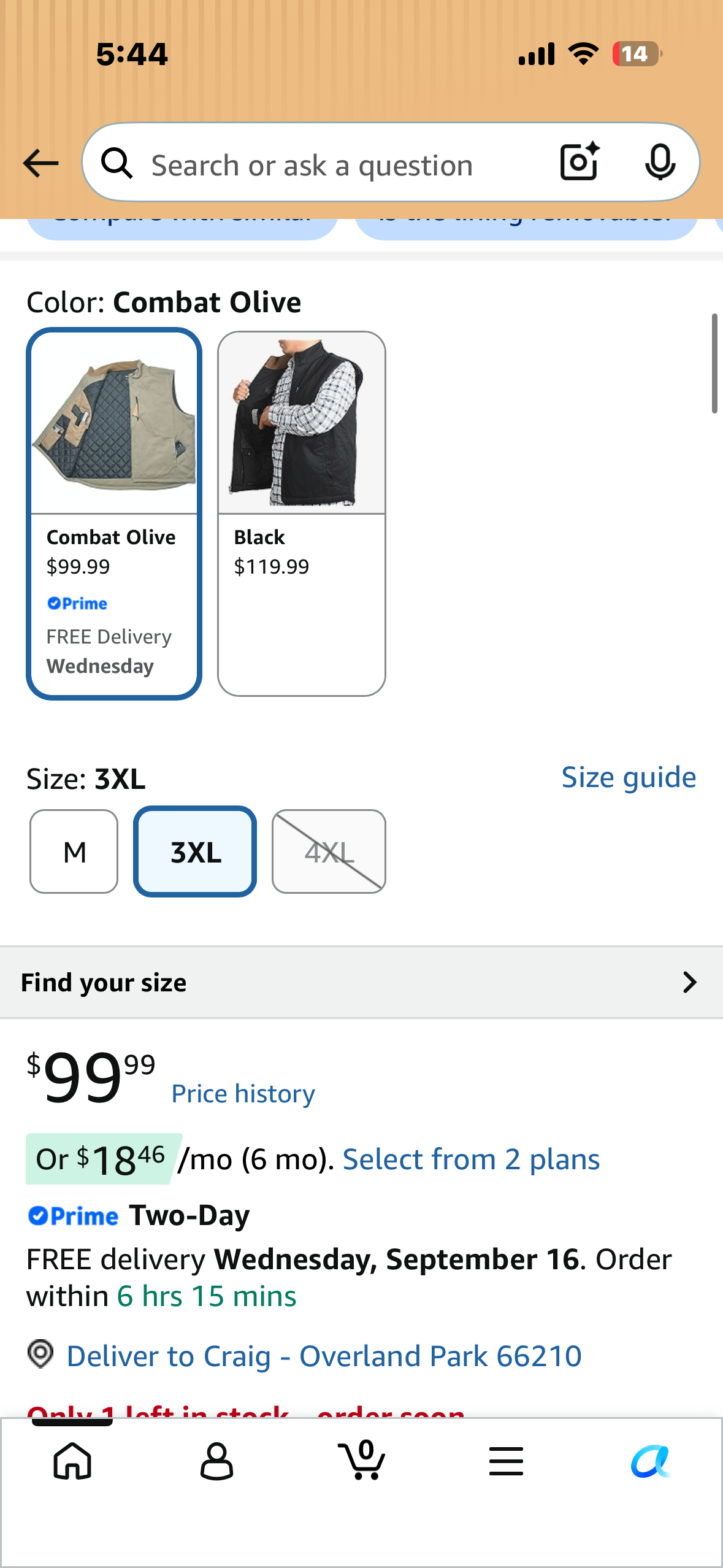 EDTREK Men's Concealed Carry Vest With Two Holster Inside - Urban Gun Vest With Zipped Chest Pocket (Size 3X)
