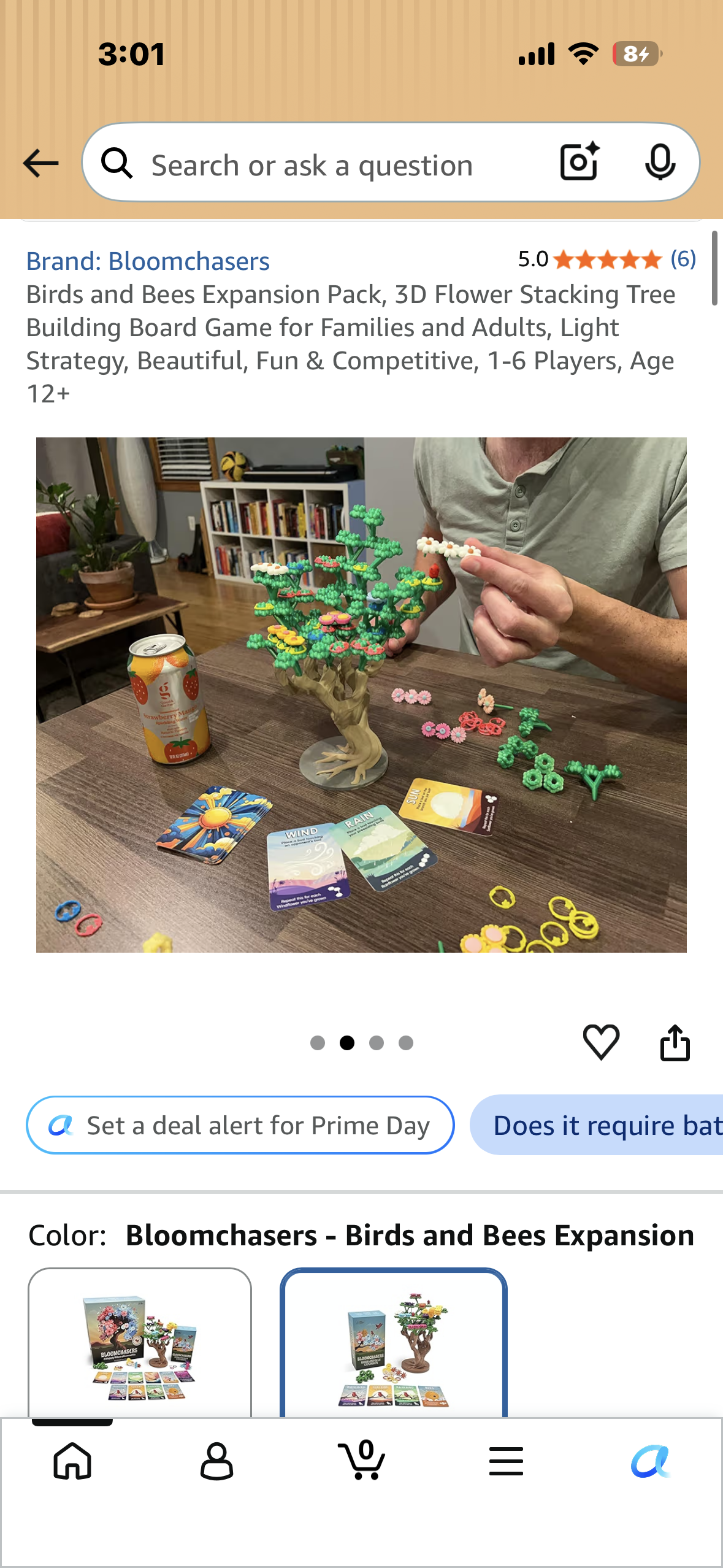 Birds and Bees Expansion Pack, 3D Flower Stacking Tree Building Board Game for Families and Adults, Light Strategy, Beautiful, Fun & Competitive, 1-6 Players, Age 12+