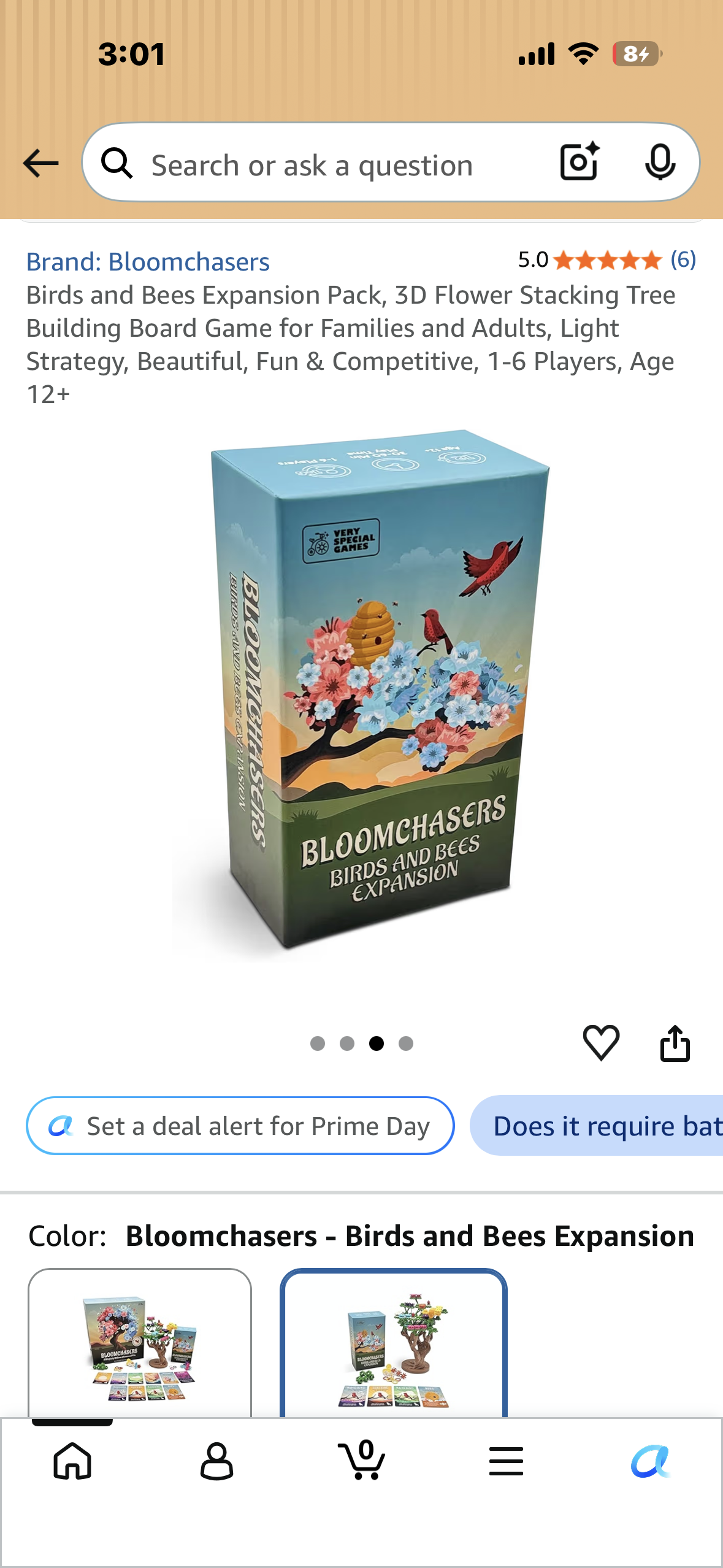 Birds and Bees Expansion Pack, 3D Flower Stacking Tree Building Board Game for Families and Adults, Light Strategy, Beautiful, Fun & Competitive, 1-6 Players, Age 12+