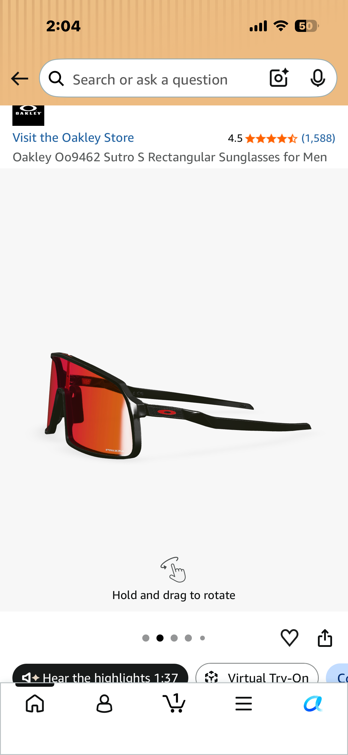 Oakley Oo9462 Sutro S Rectangular Sunglasses