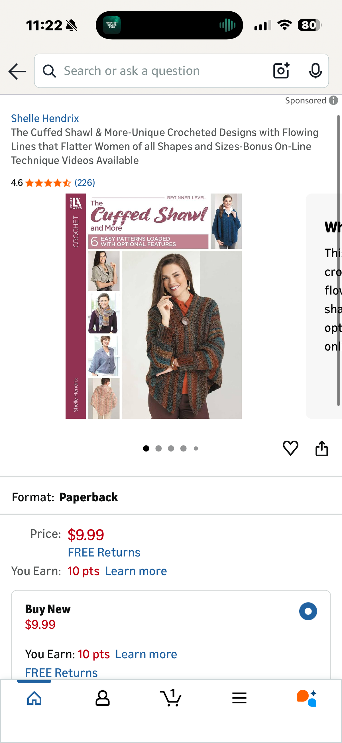 The Cuffed Shawl & More-Unique Crocheted Designs with Flowing Lines that Flatter Women of all Shapes and Sizes-Bonus On-Line Technique Videos Available