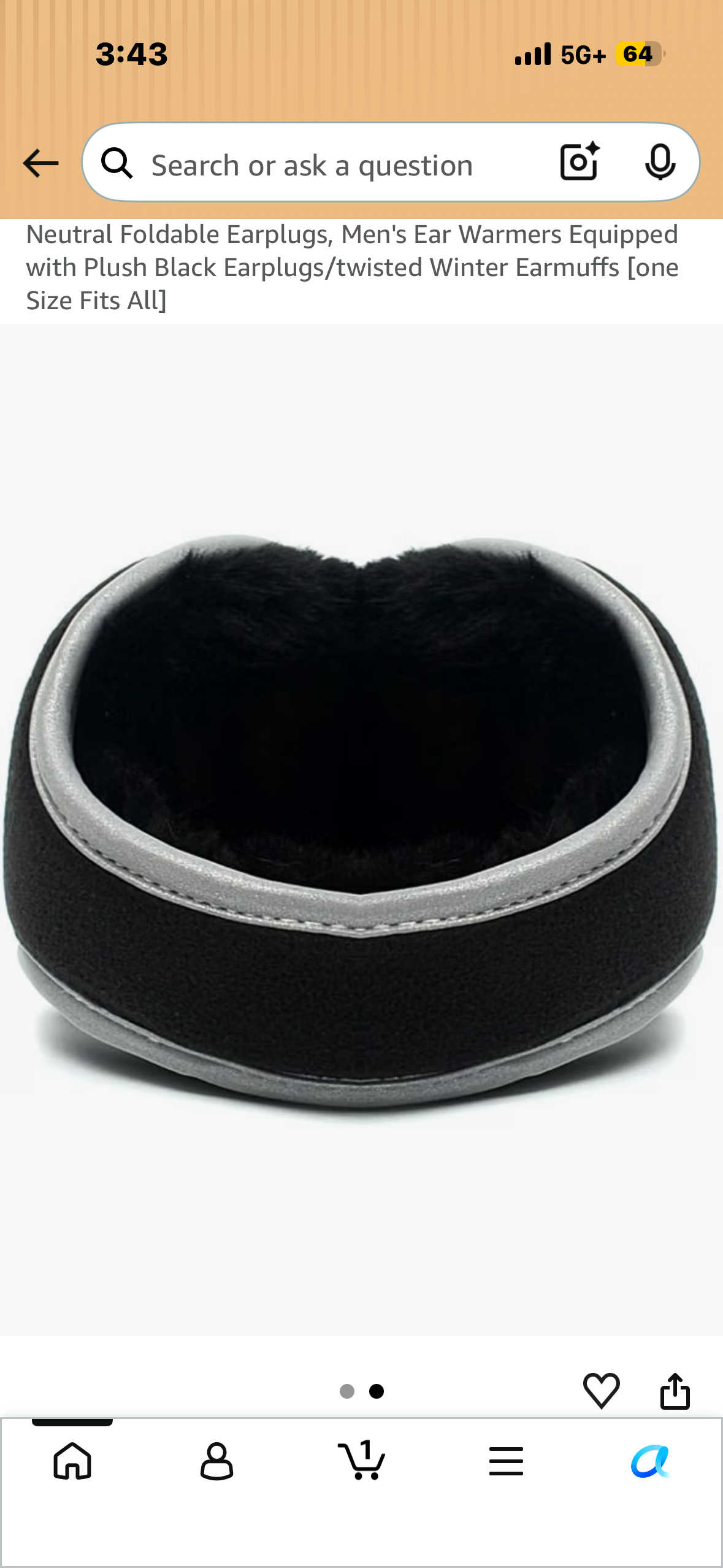 Foldable Reflective Winter Warm Earmuffs