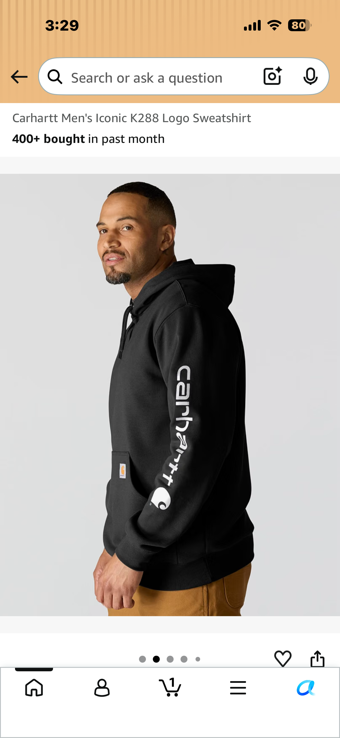 Carhartt Men's Iconic K288 Logo Sweatshirt (Size XL)