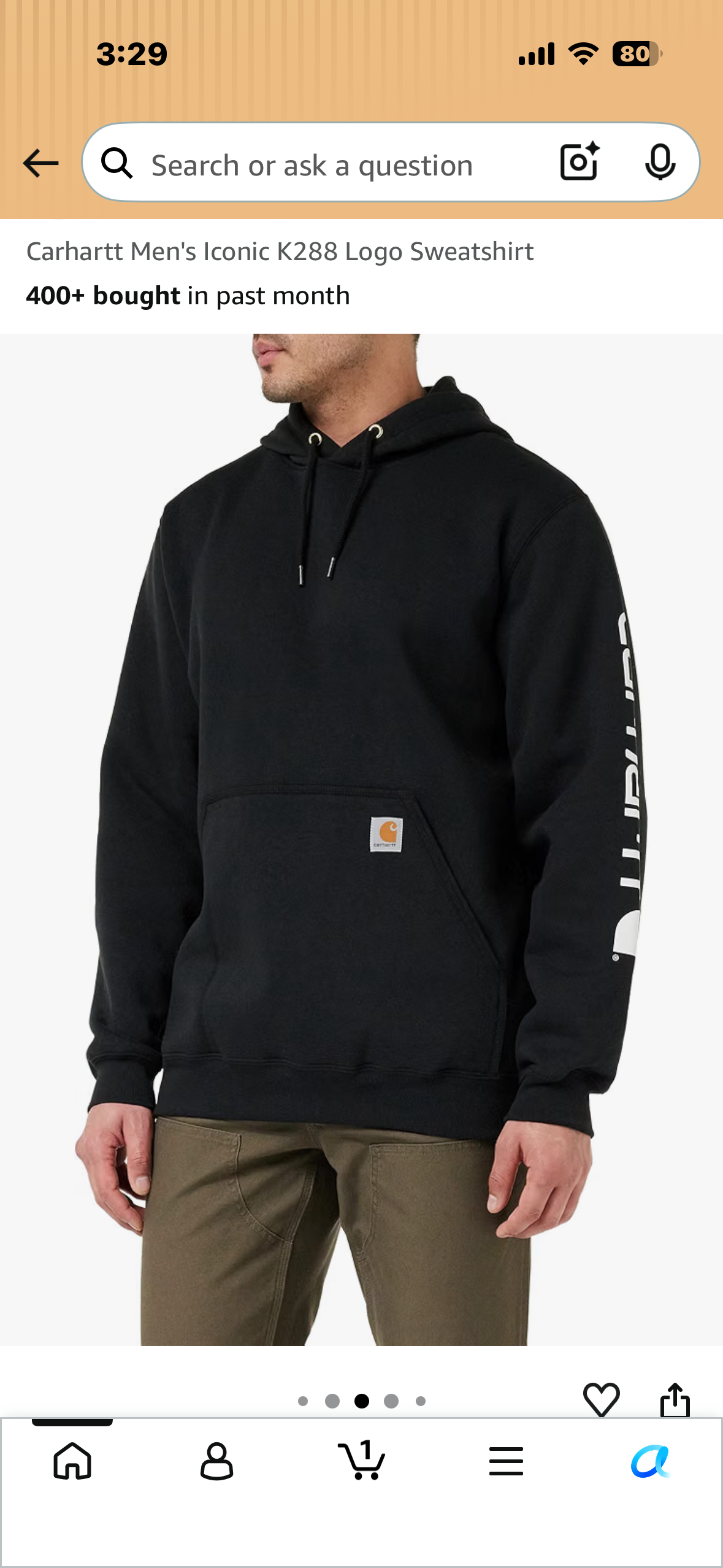Carhartt Men's Iconic K288 Logo Sweatshirt (Size XL)