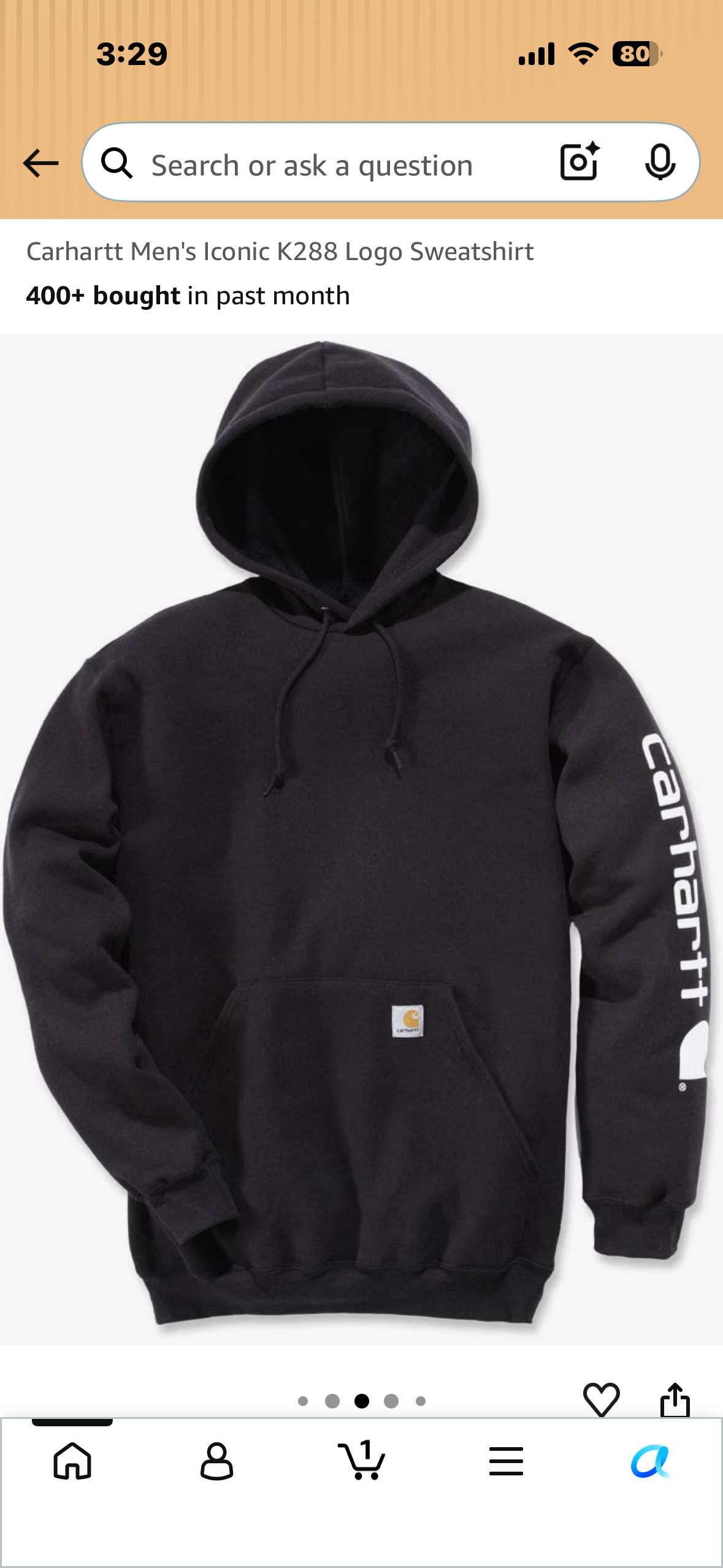 Carhartt Men's Iconic K288 Logo Sweatshirt (Size XL)