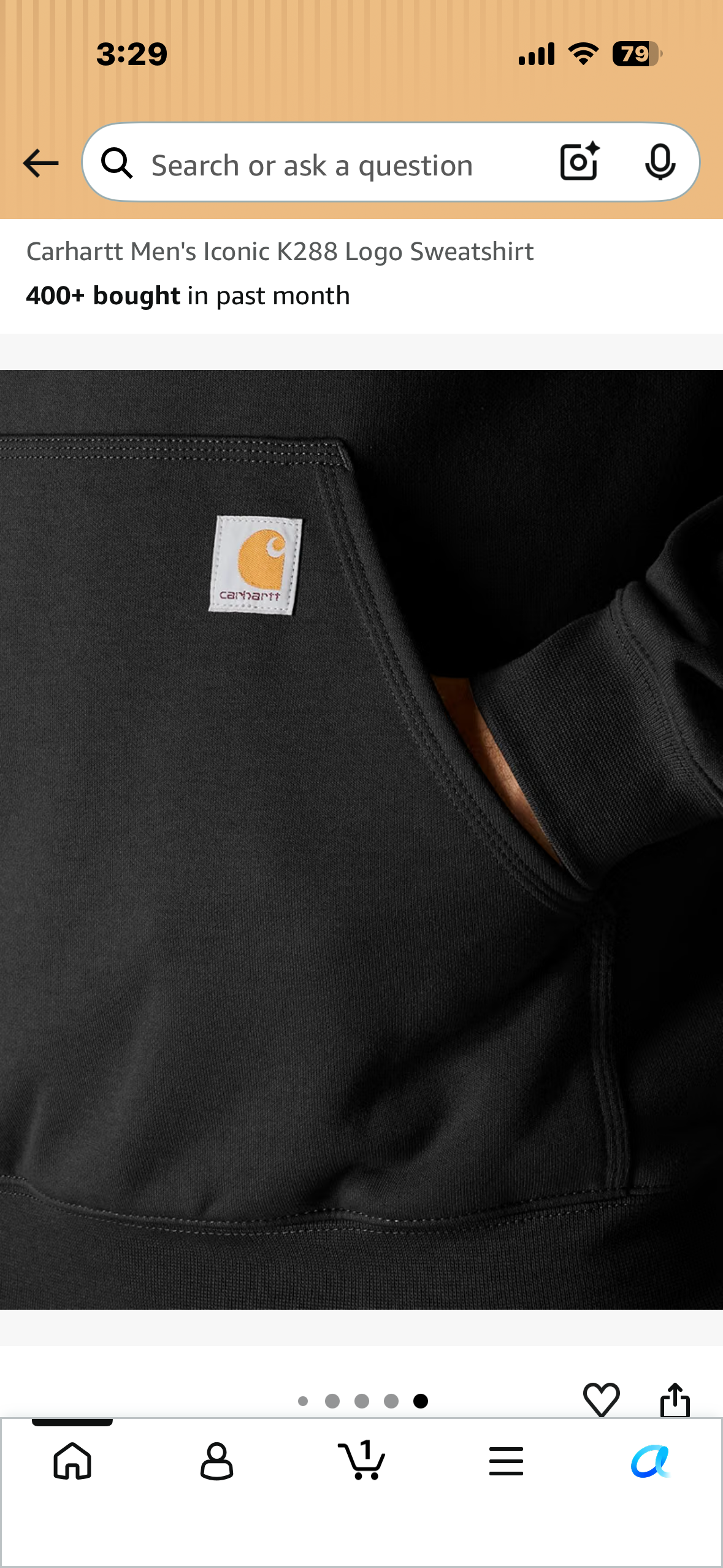 Carhartt Men's Iconic K288 Logo Sweatshirt (Size XL)