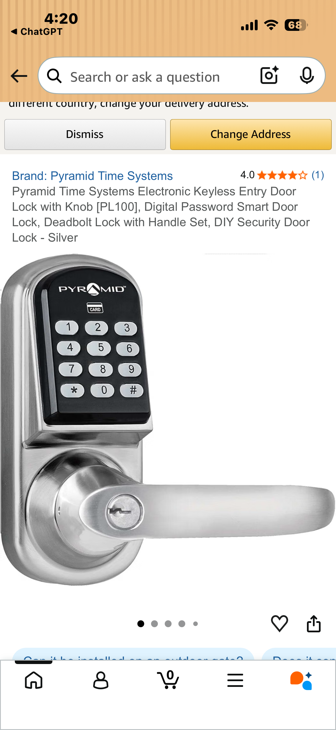 Pyramid PL100 Electronic Digital Door Lock Keypad RFID Proximity Commercial