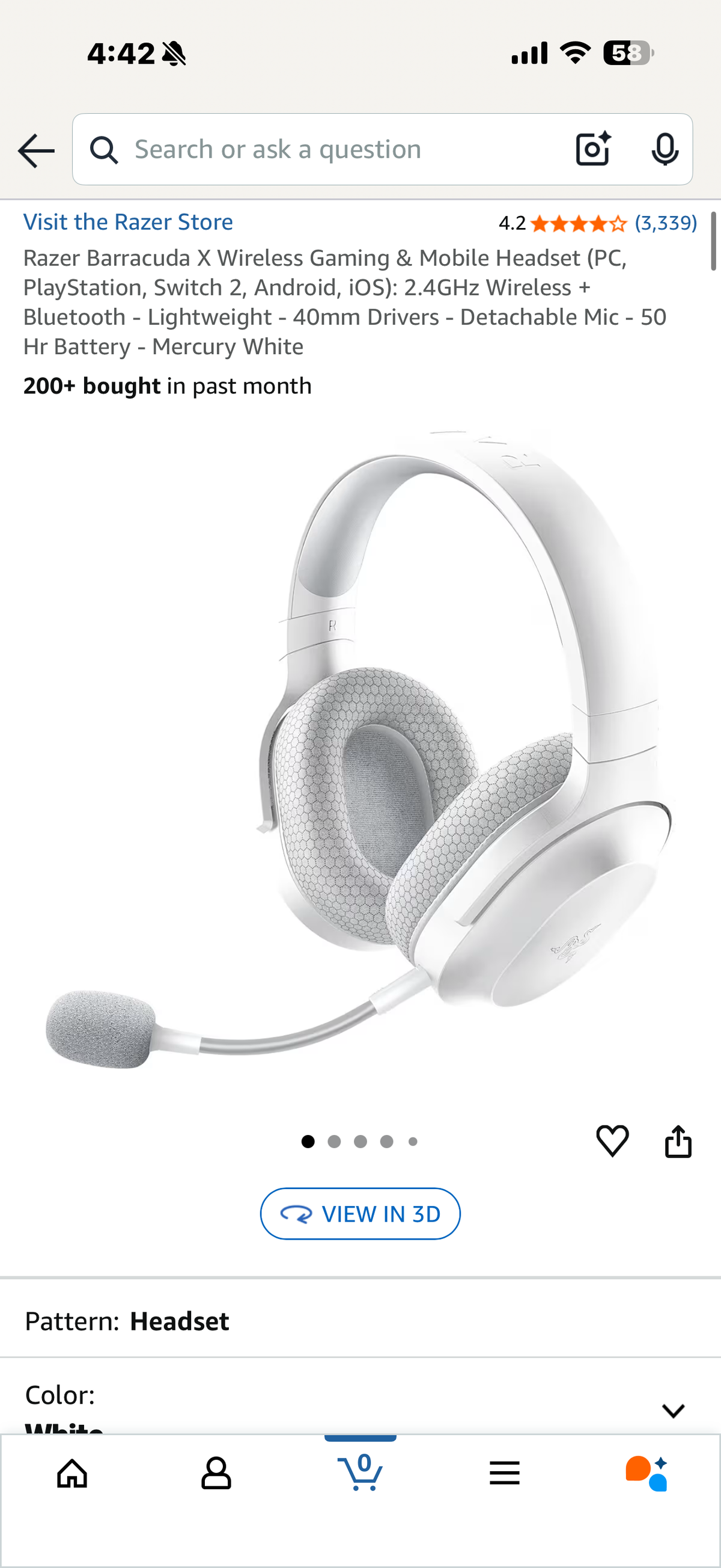 Razer Barracuda X Wireless Gaming & Mobile Headset