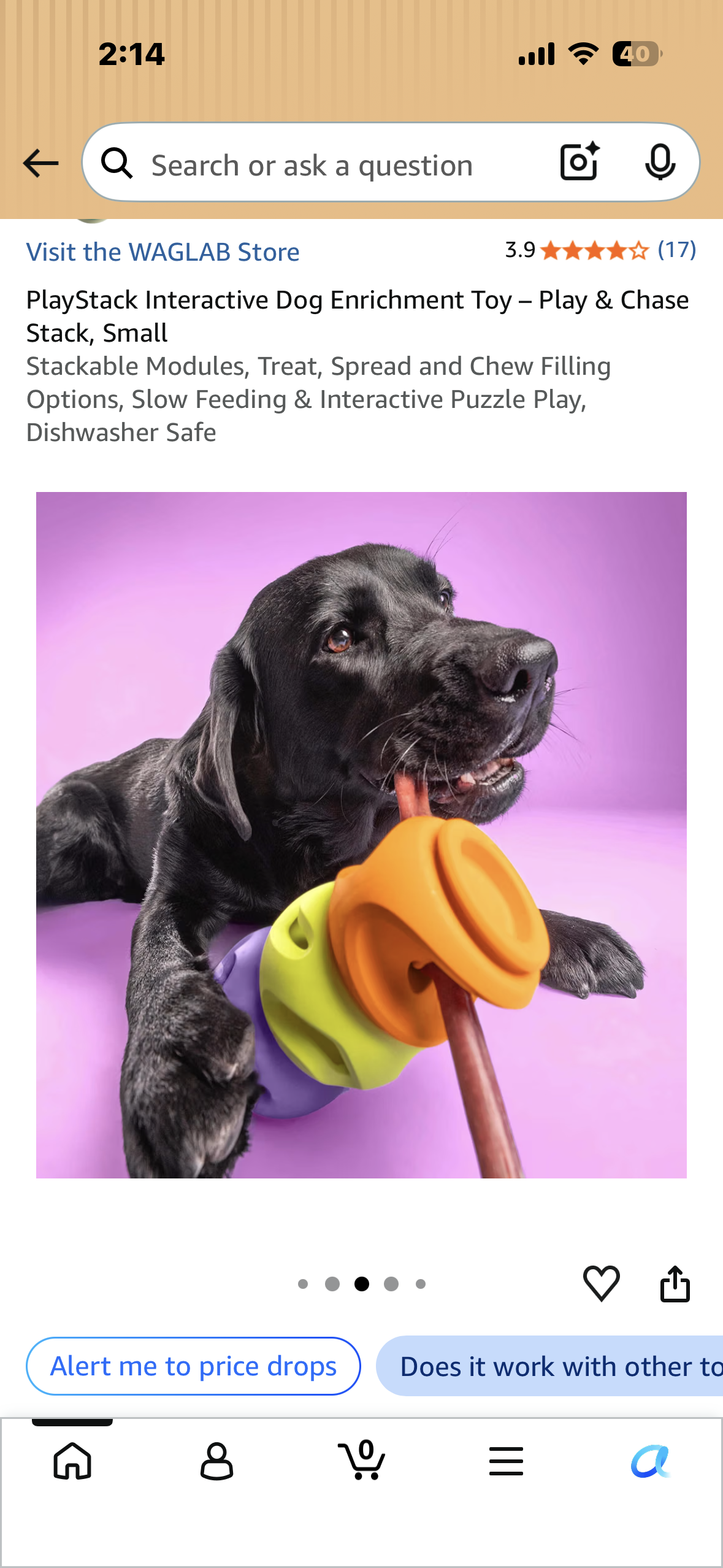 PlayStack Interactive Dog Enrichment Toy