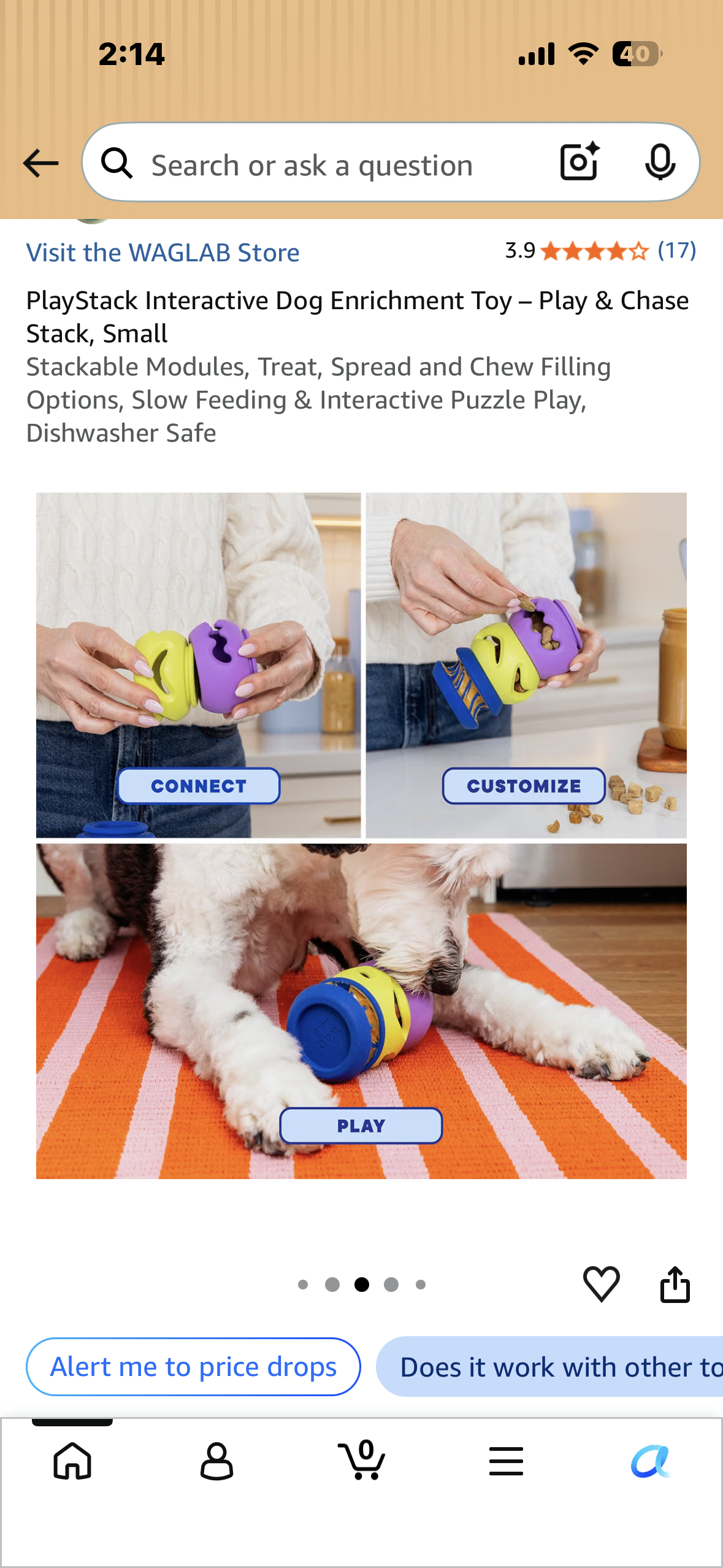 PlayStack Interactive Dog Enrichment Toy