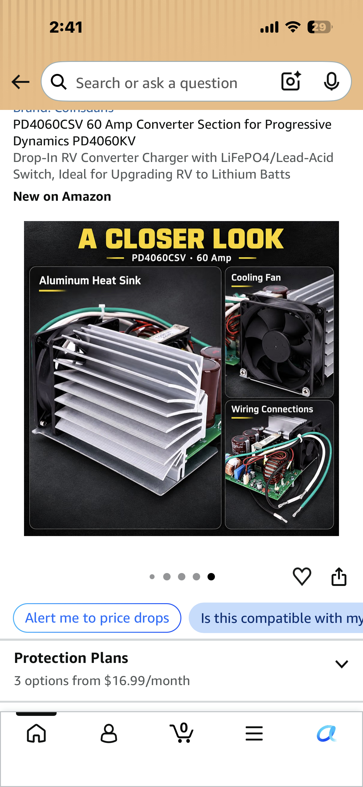 PD4060CSV 60 Amp Converter Section for Progressive Dynamics