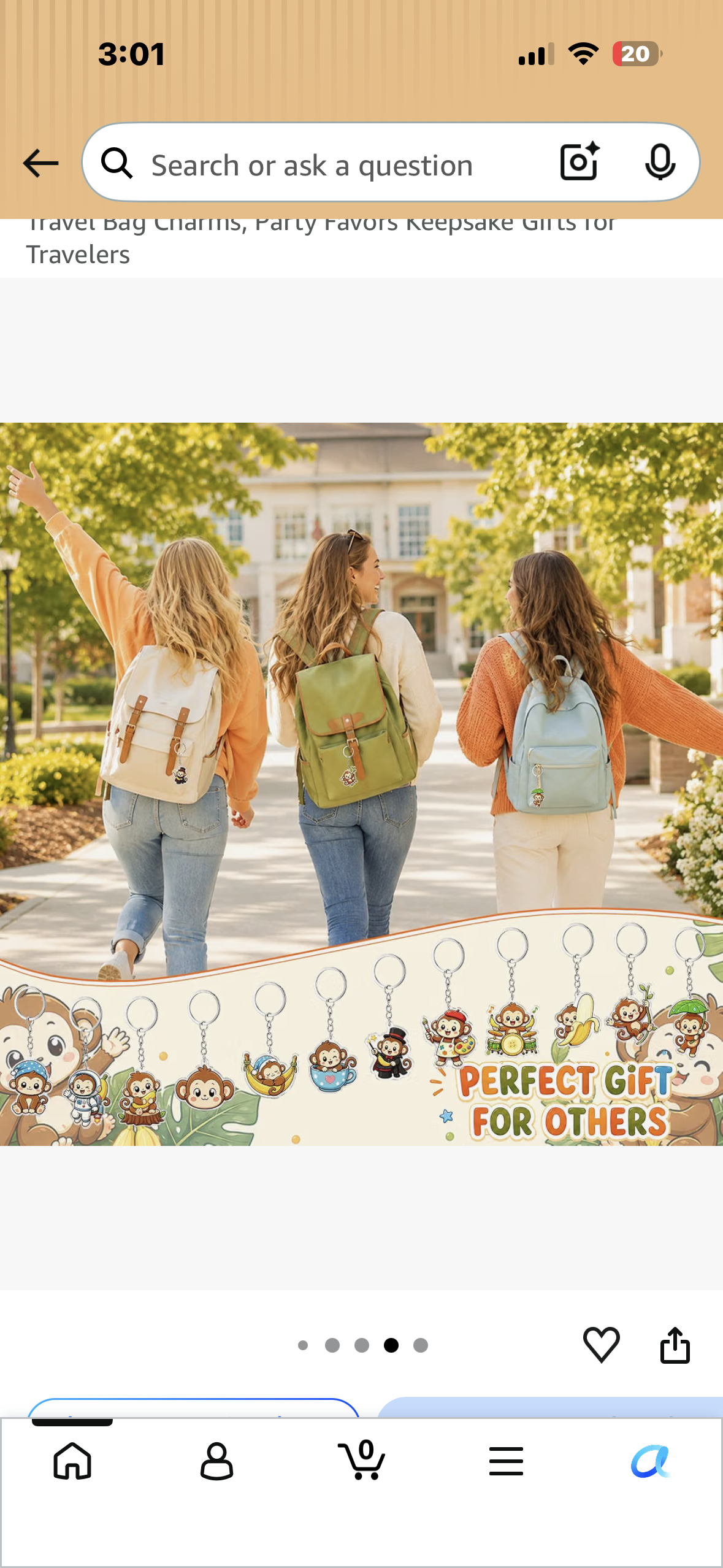 24 Pack Monkey Acrylic Keychains