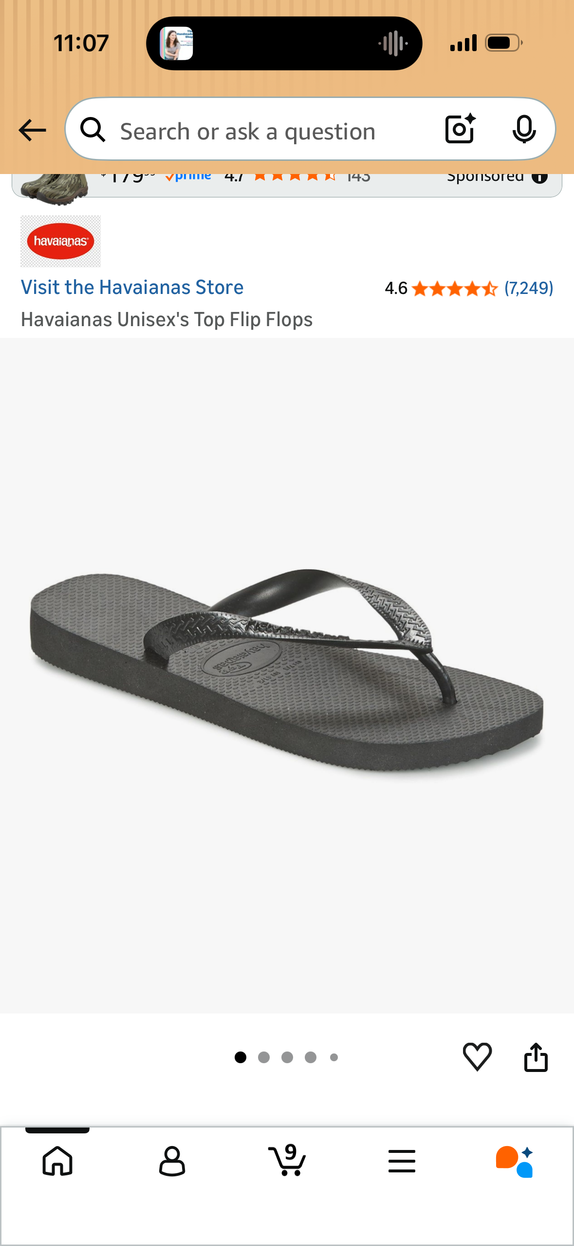 Havaianas Unisex's Top Flip Flops (Size US 11-12 Women’s/US 9-10 Men’s)