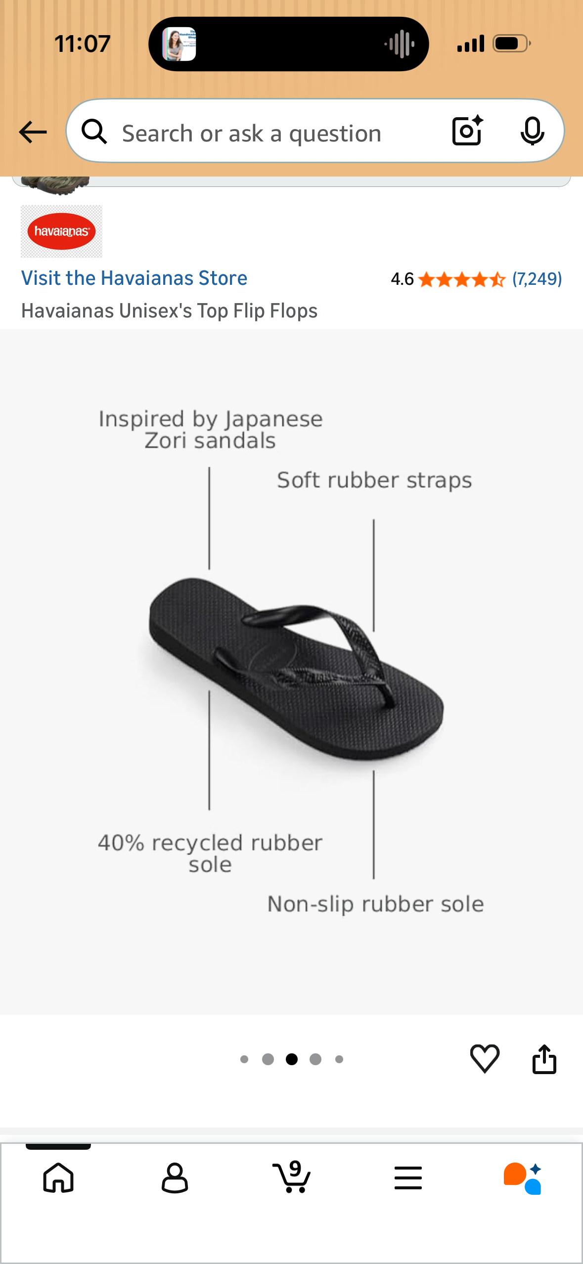 Havaianas Unisex's Top Flip Flops (Size US 11-12 Women’s/US 9-10 Men’s)