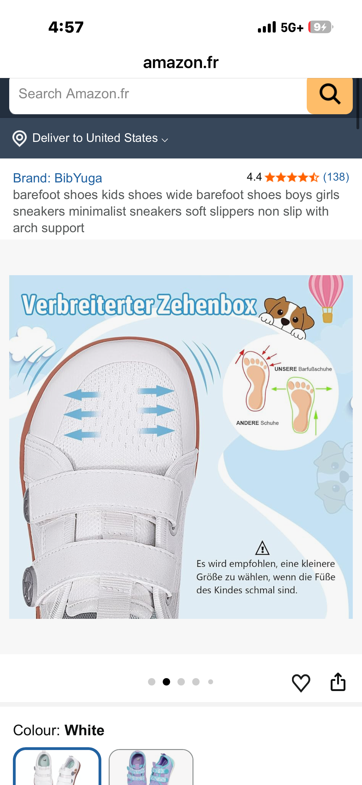 barefoot shoes for kids, minimalist sneakers, soft slippers, non slip with arch support (Size Kids 9.5)