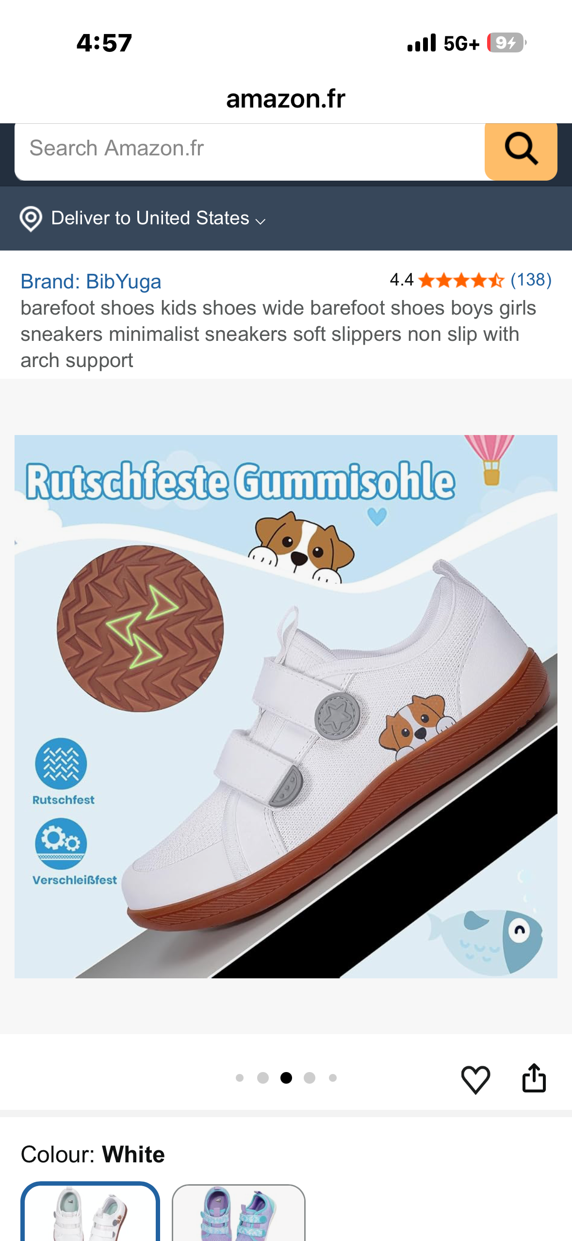 barefoot shoes for kids, minimalist sneakers, soft slippers, non slip with arch support (Size Kids 9.5)