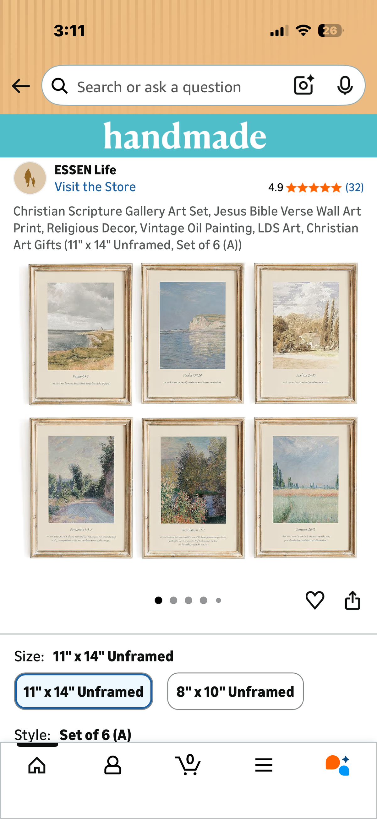 Christian Scripture Gallery Art Set