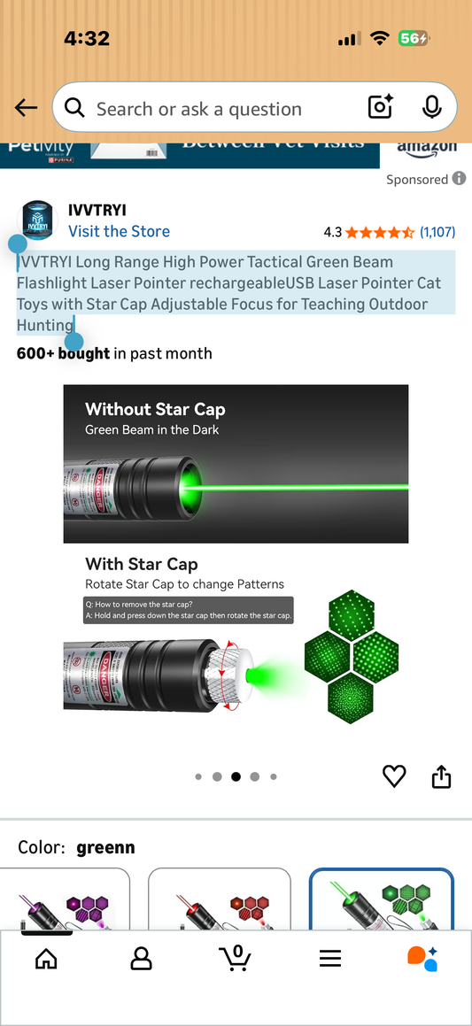 Long Range High Power Tactical Green Beam Flashlight Laser Pointer rechargeableUSB Laser Pointer Cat Toys with Star Cap Adjustable Focus for Teaching Outdoor Hunting