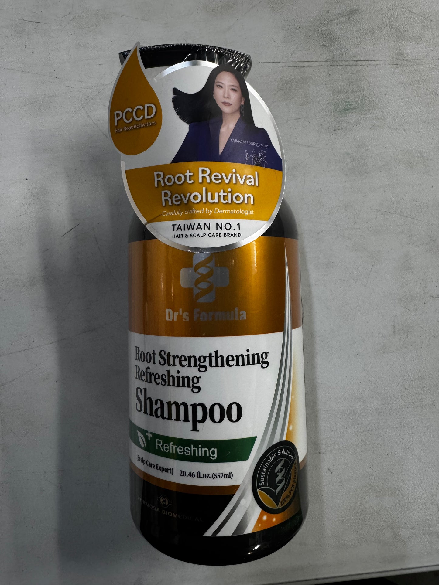 Dr's Formula Root Strengthening Refreshing Shampoo for Oily Scalp Hydrate and Rescue Brittle Fragile Hair Scalp Care Volume Thinning Hair 20.46 Fl Oz.