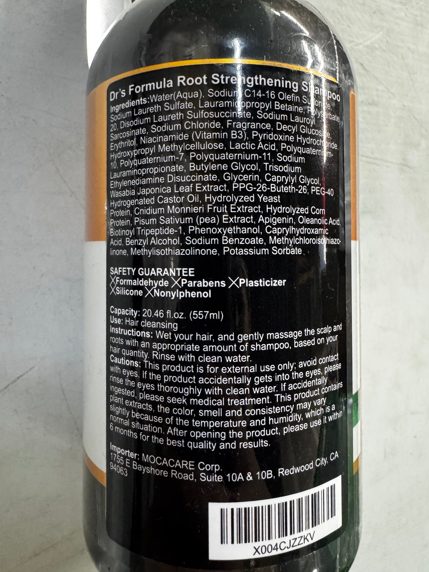 Dr's Formula Root Strengthening Refreshing Shampoo for Oily Scalp Hydrate and Rescue Brittle Fragile Hair Scalp Care Volume Thinning Hair 20.46 Fl Oz.