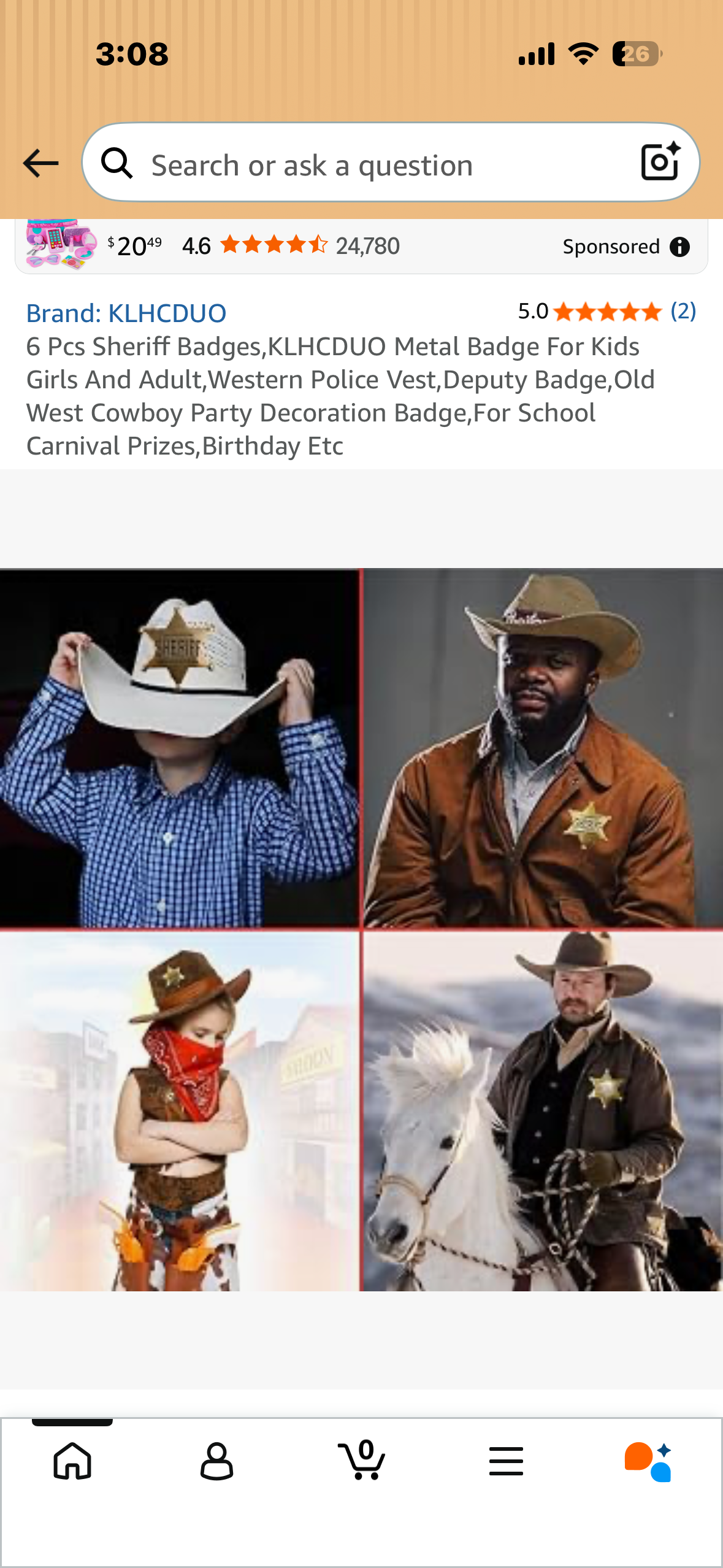 6 Pcs Sheriff Badges, Metal Badge For Kids or Adults, Western, Police Vest, Deputy Badge, Old West Cowboy, Party Decoration Badge, For School Carnival Prizes,Birthday Etc
