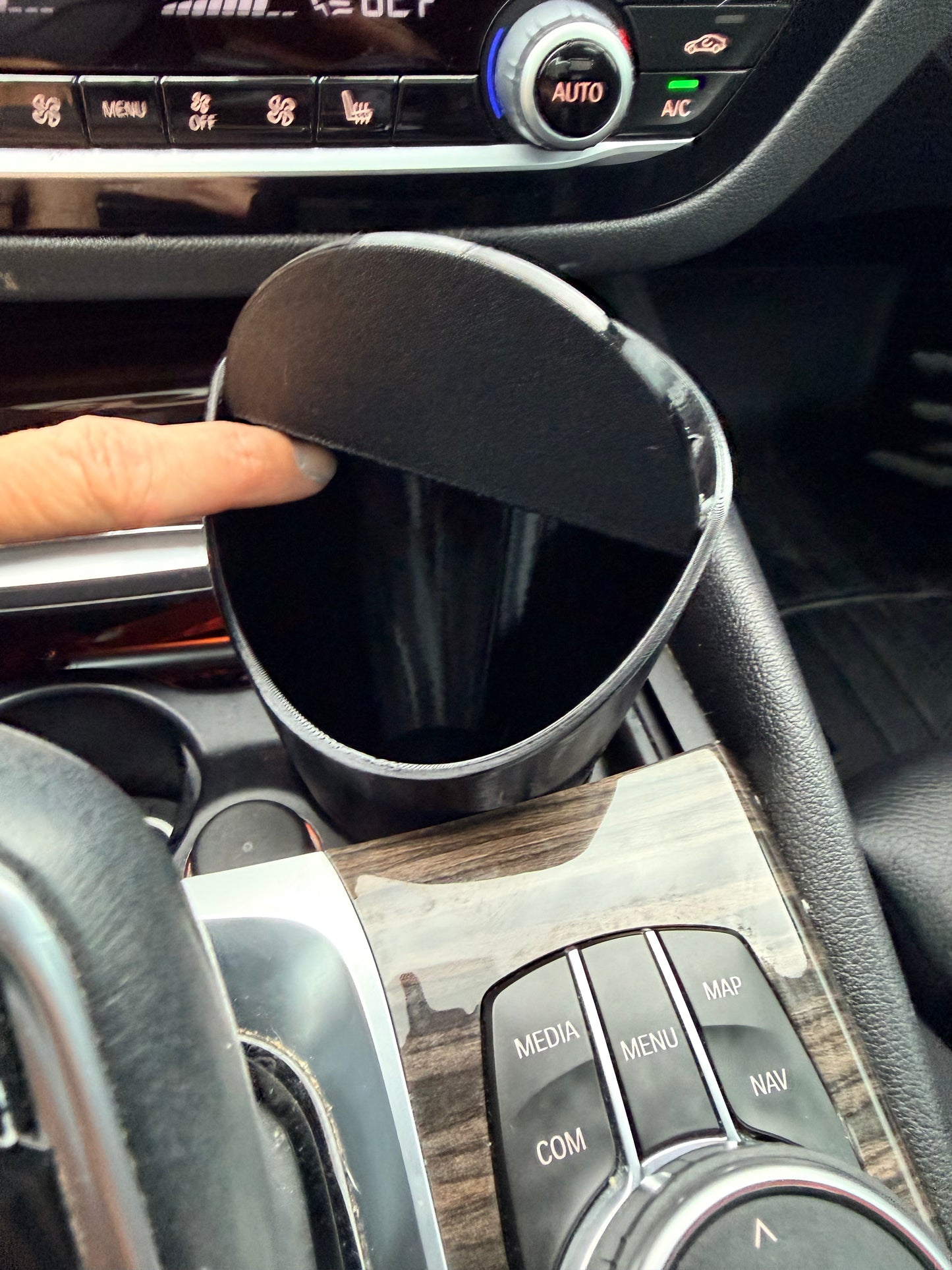 Car Cupholder Trash Can