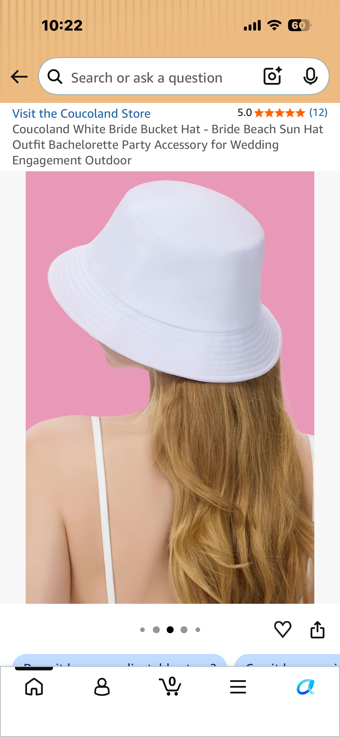 Coucoland White “The Mrs.” Bucket Hat - Beach, Sun, Bachelorette Party