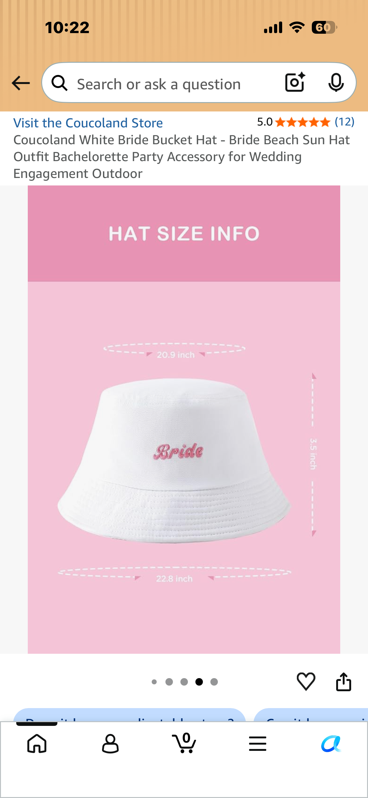 Coucoland White “The Mrs.” Bucket Hat - Beach, Sun, Bachelorette Party