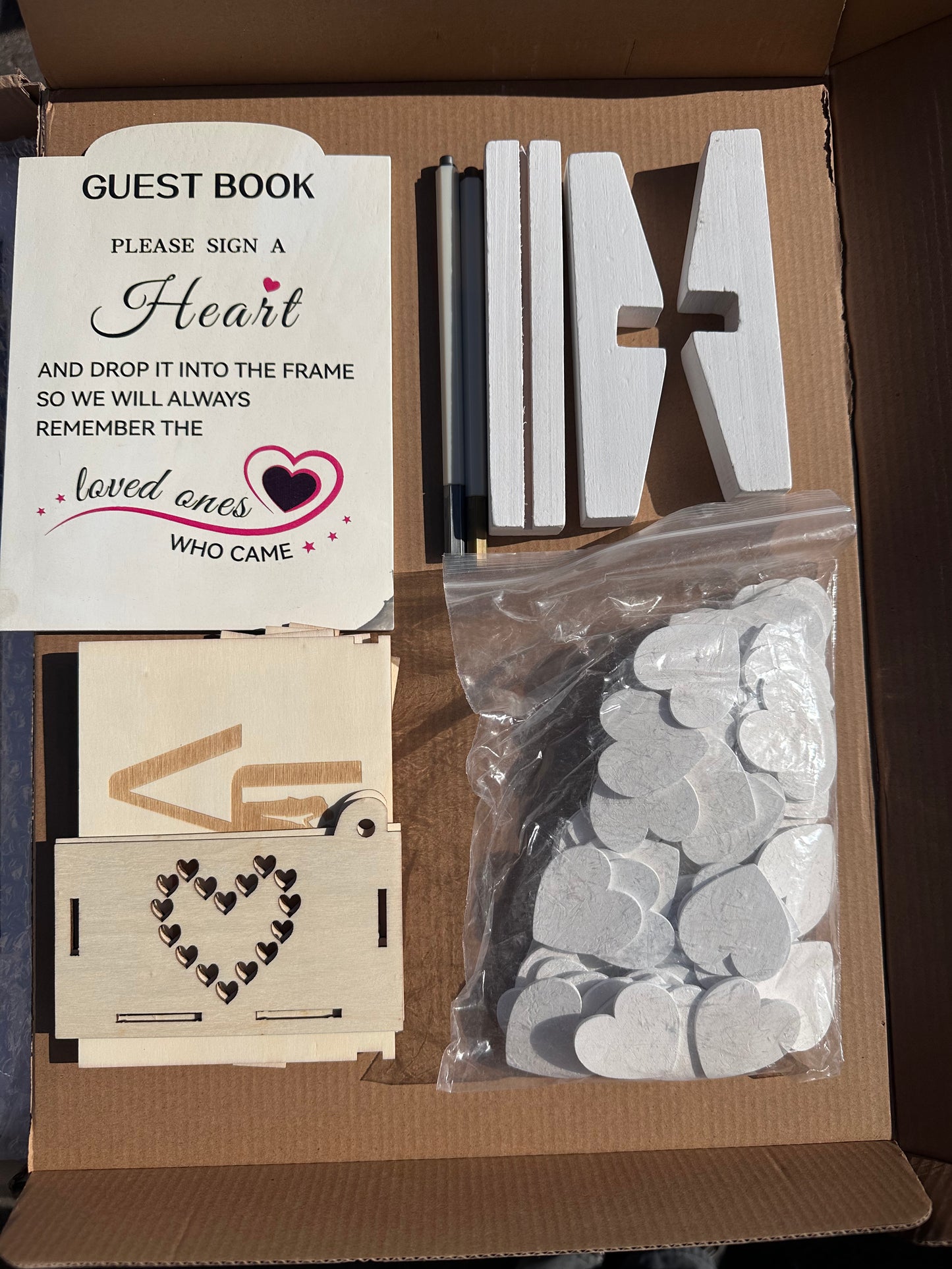 MOVNOGIFT Wedding Guest Book Alternative & Wedding Guest Book Black