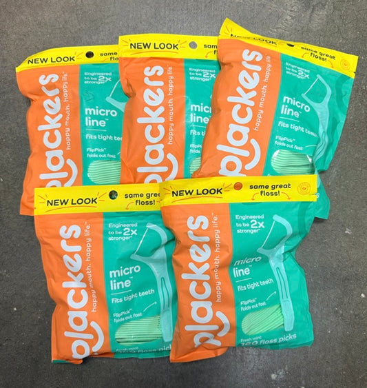 5-Pack Plackers Floss Sticks (800 Total Sticks)
