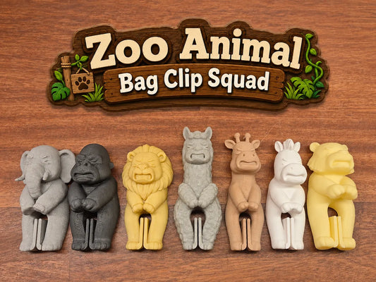 Magnetic  Zoo Animal Bag Clips